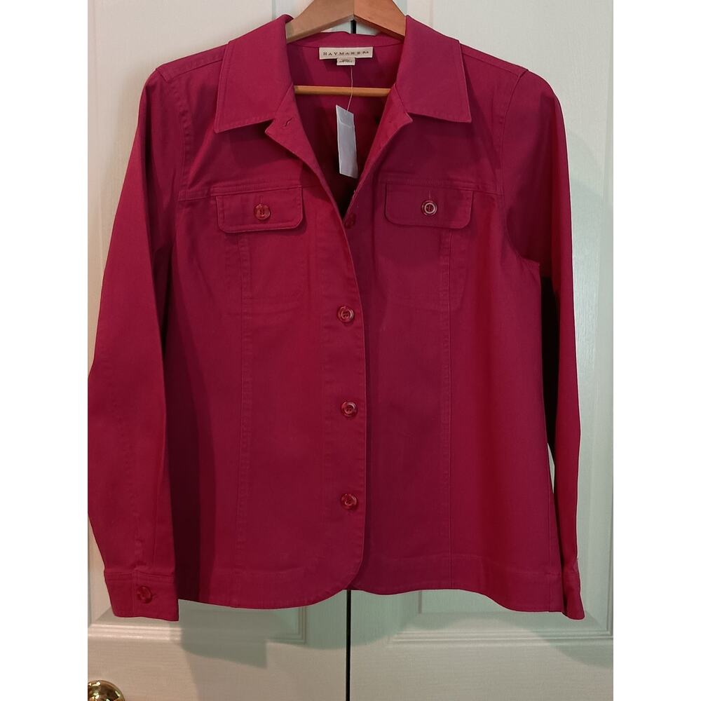 Haymaker Women's Rasberry Button-Front Jacket - Picture 6 of 16